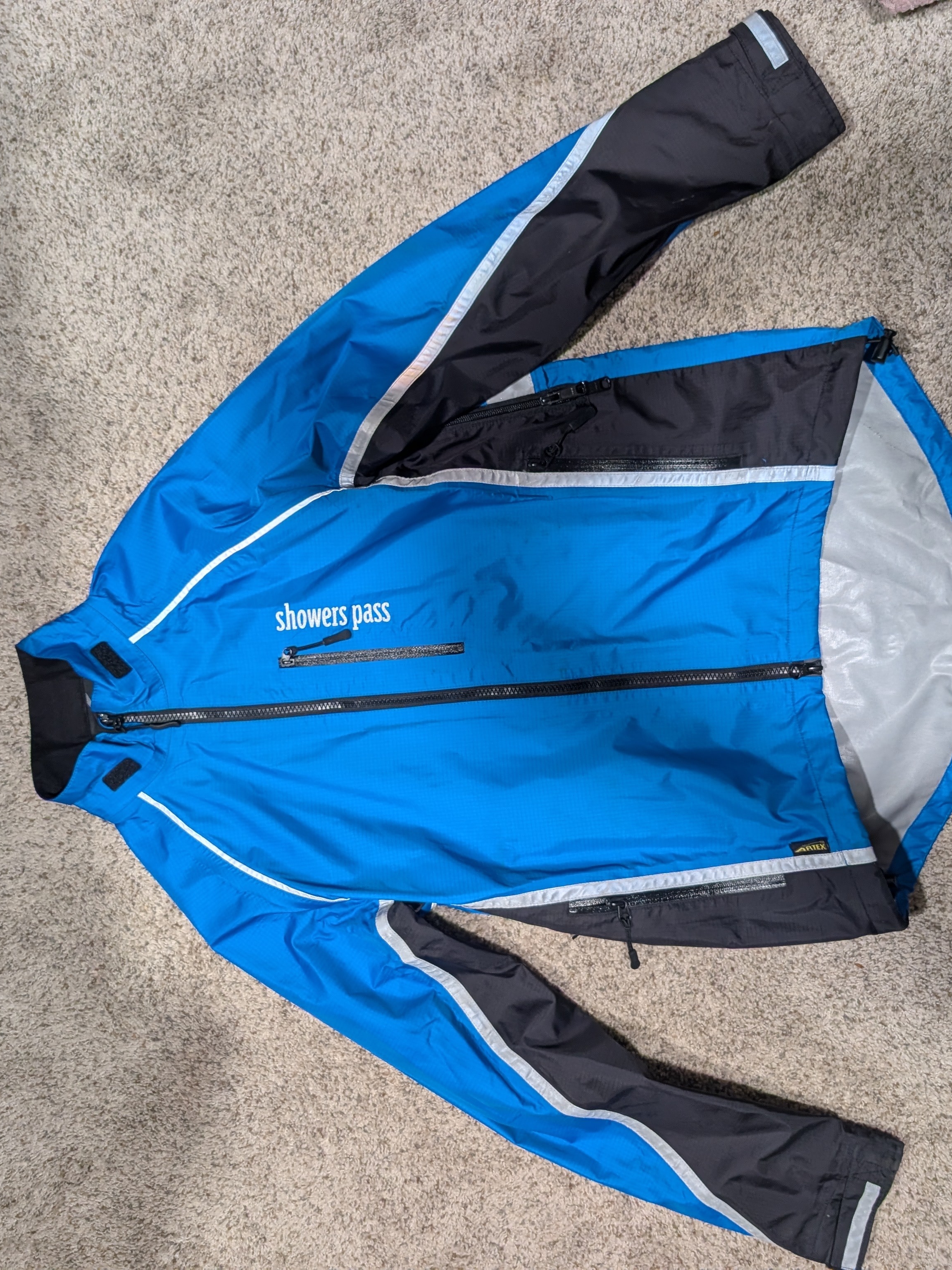 Showers Pass Womens Blue Waterproof Cycling Jacket